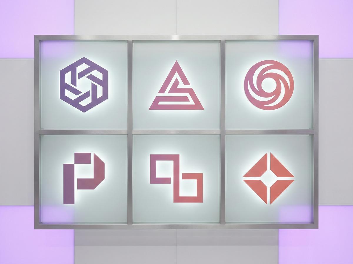 人兽合作影视品牌Logo墙